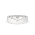 Simple Womens Wedding Band In Curvy Style