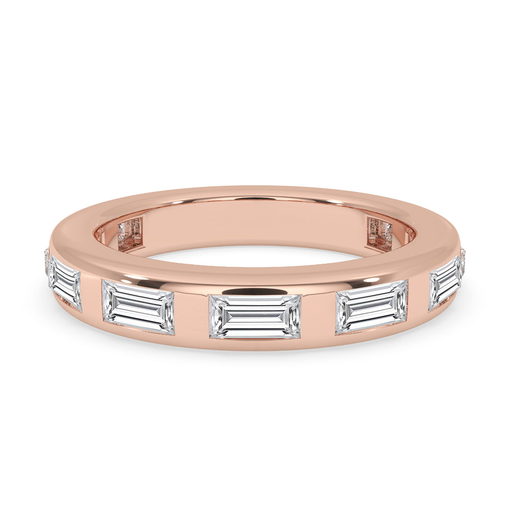 Baguette Wedding Band - Full Eternity