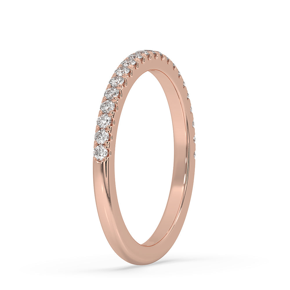 Half Eternity Wedding Band – Round Diamond