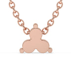 3 Stone Pendant Necklace – Round Shape
