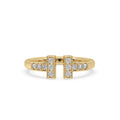 Round Cut Yellow Gold Diamond Wedding Band
