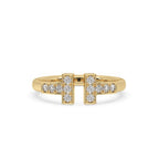 Round Cut Yellow Gold Diamond Wedding Band