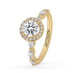 Round Diamond Ring - Classic Claw Prong Setting