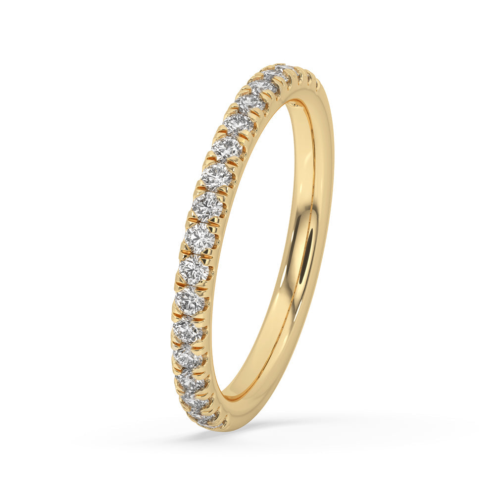 Half Eternity Band - Round Cut Diamond Imagen secundaria del producto