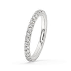 Half Eternity Wedding Band - Round Diamonds