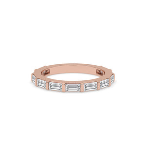 Baguette Diamond Band – Half Eternity