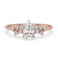Pear Shaped Diamond Ring - Side Stone