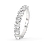 Half Eternity 7 Stone Wedding Band