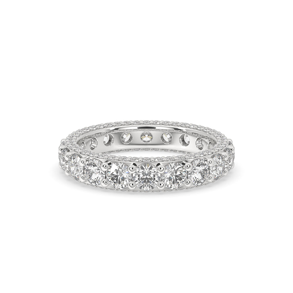 Round Diamond White Gold Eternity Band Hauptbild