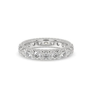 Round Diamond White Gold Eternity Band