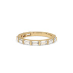 Baguette Diamond Band – Half Eternity Style