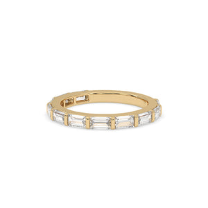 Baguette Diamond Band – Half Eternity Style