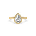 Pear Shaped Rose Cut Diamond Ring