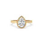 Pear Shaped Rose Cut Diamond Ring