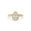Pear Shaped Rose Cut Diamond Ring