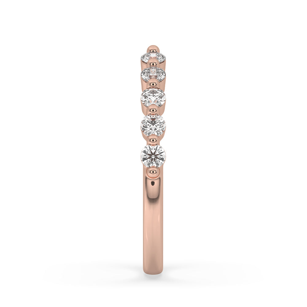 Open Gap Wedding Band – Rose Gold Zweitbild
