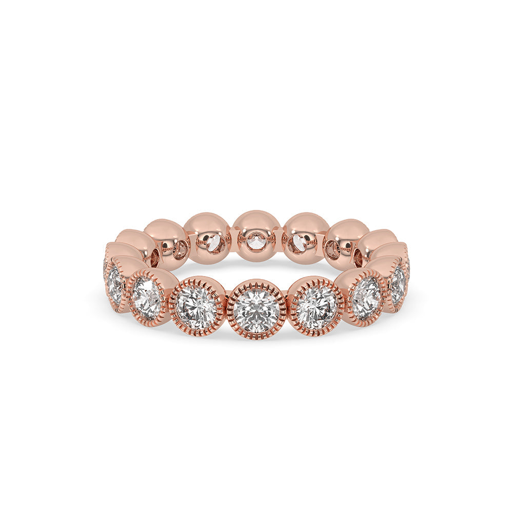 Bezel Wedding Band - Full Eternity Style Imagen principal del producto