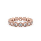 Bezel Wedding Band - Full Eternity Style