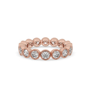 Bezel Wedding Band - Full Eternity Style