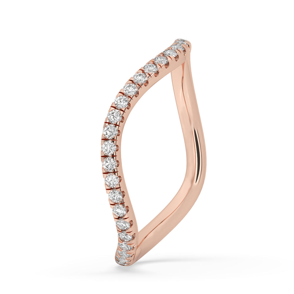 Round Diamond Eternity Band  – Rose Gold Image secondaire du produit