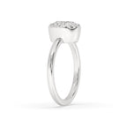 Cushion Cut Bezel Set Diamond Ring