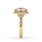Cushion Halo Engagement Ring In White Gold