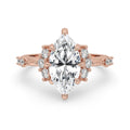 Marquise Engagement Ring with Side Stone
