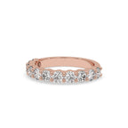 Round Diamond Eternity Band - Rose Gold