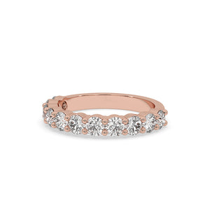 Round Diamond Eternity Band - Rose Gold