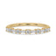 Baguette and Round Diamond Band - Half Eternity