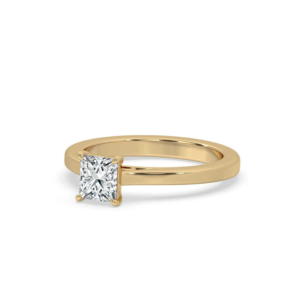 Infinity Bridge Princess Cut Solitaire Ring Secondary image