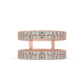 Rose Gold Round Diamond Enhancer Wedding Band