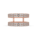 Rose Gold Round Diamond Enhancer Wedding Band