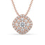 Rose Gold Pendant - Round Shape