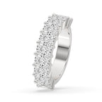 Half Eternity Emerald Cut Eternity Band