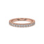 Rose Gold Diamond Eternity Band With Round Cut