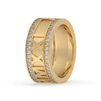 Pave Diamond Wedding Band - Round Diamond