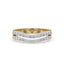 Round Diamond Double Row Wedding Band