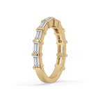 Baguette Wedding Band – Stunning Yellow Gold
