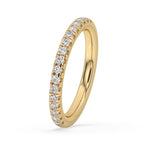 Half Eternity Minimalist Wedding Band