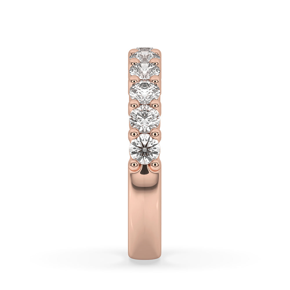 Round Diamond Eternity Band – Rose Gold Style Image secondaire du produit
