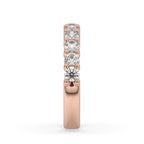 Round Diamond Eternity Band – Rose Gold Style