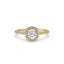 Cushion Cut Pave Set Diamond Ring