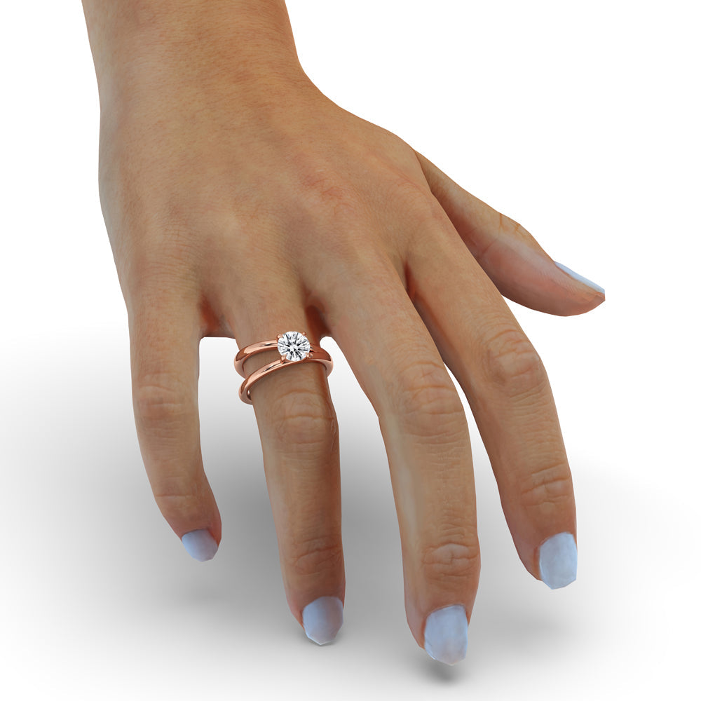 2 Carat Solitaire Diamond Ring Secondary image