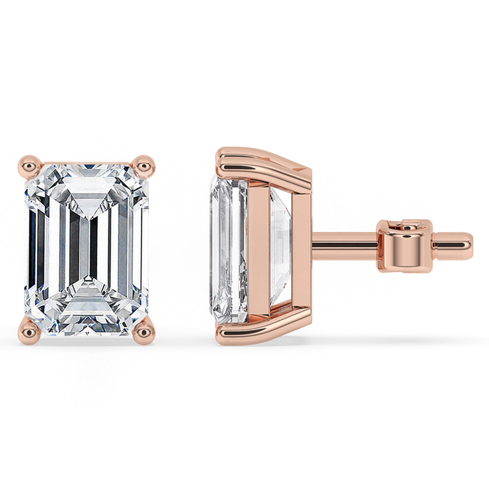 Emerald Cut Earrings Secondary image
