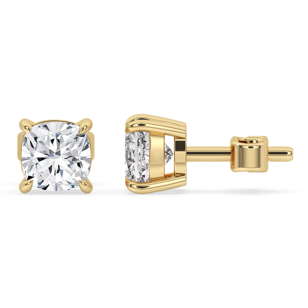 Cushion Cut Diamond Earrings Main image