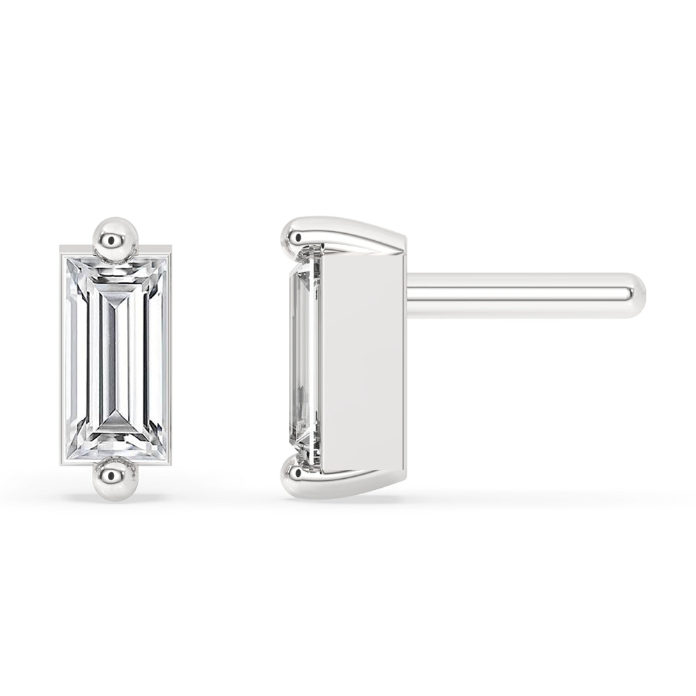 Baguette Diamond Earrings Secondary image