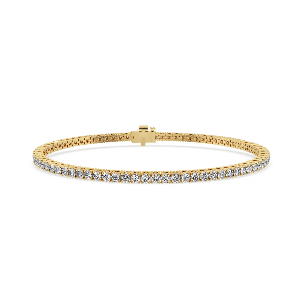 Yellow Gold Tennis Bracelet