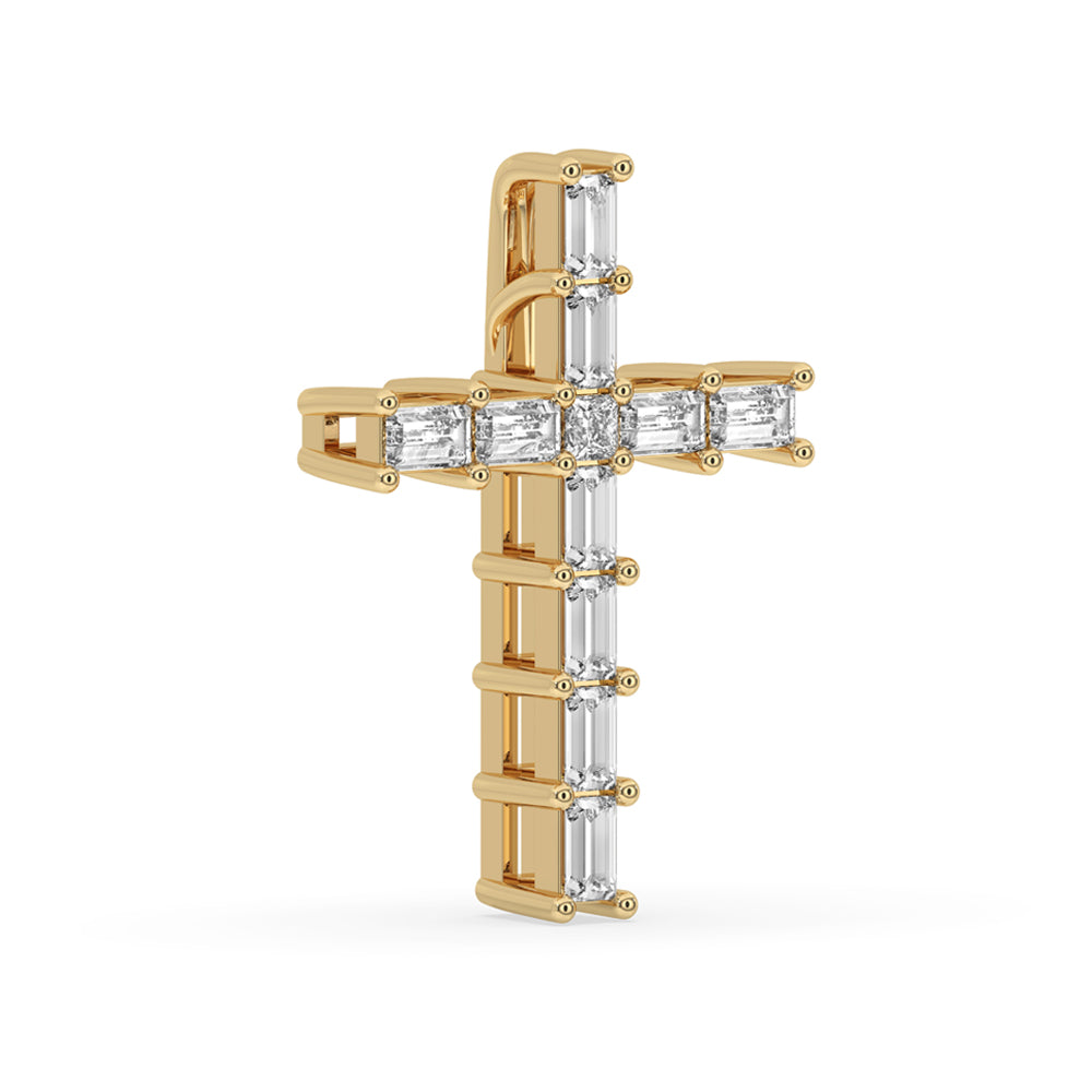 Yellow Gold Diamond Cross Pendant for Every Occasion