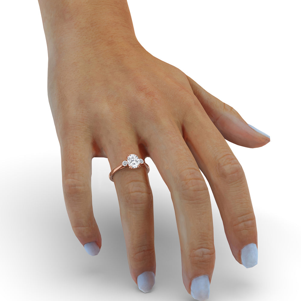Elongated Cushion Engagement Ring